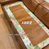 Tapete de Rattan Natural Puro com Artemísia, Manta de Artemísia de Verão para Sofá Destacável, Almofada de Artemísia, Tapete de Seda Gelada