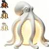Lámpara de Mesa Decorativa Costera de Pulpo Modelo Nuevo Transfronteriza Lámpara de Mesa Decorativa Costera de Pulpo Resina