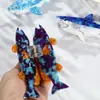 Pinza Creativa para el Cabello de Acetato con Tema Oceánico de Tiburón y Peces de Colores, Pasador Único de Animales para Niñas, Accesorio para el Cabello para la Parte Posterior de la Cabeza
