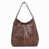 Bolso de mano retro europeo y americano de cuero suave 2021 bolso nuevo para mujer de gran capacidad bolso de hombro simple bolso tote con múltiples compartimentos