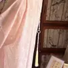 Nuevo Collar Colgante Rosa Estilo Chino con Colgante Redondo, Borla de Vidrio Estilo Antiguo, Accesorio para Hanfu Mamianqun