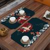 Nuevo Tapete de Té Chino Absorbente Material de Lodo Diatomeas Ceremonia del Té Bandera de Té Zen Bandera de Mesa Rectangular Antideslizante Anticolisión Tapete de Té
