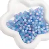 Cuentas Redondas de Ojo de Gato de Resina de 8/10mm Cuentas para Pulsera de Joyería DIY Materiales Sueltos con Acabado Mate Iridiscente Lote Mixto Entrega Rápida