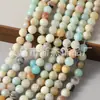 Piedra Natural Mobaite Piedra Yema de Huevo Natural Cuentas Redondas Cuentas Sueltas Pulsera DIY Accesorios para Joyería Cuentas Venta al por Mayor