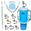 Botella de Agua Térmica Stanley Tapón Antipolvo Taza con Popote Tapa de Taza Correa de Mano Cordón para Botella de Agua Múltiples Estilos Versátiles Set