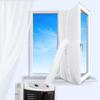 Tela de sellado para aire acondicionado tela suave de sellado para aire acondicionado dos orificios tela de sellado para ventana vacía deflector de aire acondicionado tela cortavientos para aire acondicionado