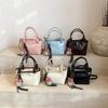 2025 nova bolsa feminina casual simples da moda retrô textura moderna cor sólida bolsa de ombro transversal balde bolsa de mão