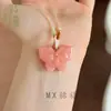 Colgante Popular de Nube de Flor de Durazno Natural de Xiaohongshu, Joyería de Collar Ecléctica Retro China Hanfu Han-Yang