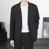 Outono/Inverno 2025 Novo Top de Terno Confortável Versátil Masculino Casual Toque de Luxo Preto Rebelde Cool Jaqueta de Terno Tendência