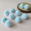 20mm Bola Colgante de Otoño e Invierno Bola de Pelo de Conejo Colgante de Felpa DIY Accesorios de Joyería Cuentas Cadena de Teléfono Móvil Llavero