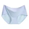 Ropa interior para mujer sin costuras, delgada de seda de hielo, entrepierna de algodón puro, para niñas, estilo japonés, bóxer de tiro medio, shorts transpirables