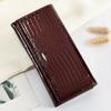 WESTAL Billetera Larga de Cuero Suave para Mujer Billetera de Gran Capacidad 2023 Nuevo Estilo Elegante Bolso de Mano Pequeño para Teléfono Móvil Billetera