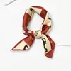 Lenço quadrado pequeno [50cm] lenço de seda feminino Coreia do Sul lenço versátil decorativo artístico retrô ins primavera outono inverno lenço