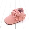 Comércio exterior sapatos de bebê atacado botas para bebê menina cor sólida laço antiderrapante sapatos para bebê criança BHX3053