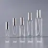Frasco spray de 3/5/7/8/12/20/30ml frasco de perfume transparente frasco para embalagem de perfume frasco portátil quadrado com esfera roll-on