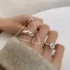 Anillo Exquisito de Elefante para Mujer Estilo Ins Sentido de Diseño Nicho Dulce Fresco Abierto Ajustable Anillo Lujo Ligero Elegante Celebridad de Internet Anillo Dedo Índice