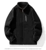 Chaqueta de polar para hombre, otoño e invierno, cuello alto, forro polar, engrosada, juvenil, lana de cordero, chaqueta polar cálida