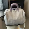 Nova bolsa de viagem transfronteiriça, bolsa de bagagem de grande capacidade, bolsa portátil para esportes e fitness para viagens curtas, bolsa de armazenamento leve