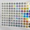 En stock etiqueta láser de control de calidad QCPASSED etiqueta de inspección de calidad diámetro 10 mm impresión de etiquetas personalización