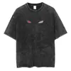Camiseta Gráfica de Anime Japonés Naruto Hip-Hop Streetwear Camiseta Lavada para Hombre Camiseta Vintage Estilo Harajuku