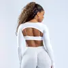 DF Nuevo Traje de Yoga Ajustado Pantalones Cortos de Fitness Pantalones de Cadera Sujetador Deportivo con Tirantes Chal de Manga Larga Running