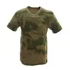 Camiseta Redonda de Manga Corta Camuflada Fronter Verano Algodón Holgada Uniforme de Entrenamiento Fitness Camiseta Táctica Mayoreo