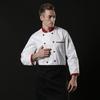 Roupas de trabalho de chef de inverno Roupas masculinas de outono e inverno de manga comprida Hotel Hotel Western Restaurant Cozinha Roupas de chef respiráveis e absorventes de suor