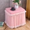 Estilo europeu estilo princesa quarto mesa de cabeceira mesa pequena toalha armário cofre cobertura total inclusiva capa feia pano de cobertura novo