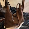 Popular cadena de moda bolso grande de axila para mujer 2023 Nuevo elegante popular gamuza bolso tote de gran capacidad