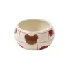 Conjunto de Louça de Cerâmica Série Urso Maçã Desenho Animado para Uso Doméstico, Louça para Uma Pessoa, Pratos, Tigelas, Pratos Rasos, Copos, Atacado