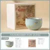 Caneca de Chá Cerâmica Kiln Ru com Galho de Flor de Ameixa e Pregos Decorativos, Caneca Especial de Mestre para Beber Chá, Degustar Chá e Caneca Luohan