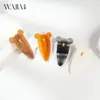 Novo Presilha de Cabelo de Acetato da Wjia com Design de Ursinho Fofo, Estilo Delicado e Feminino, Presilha Lateral para Franja, Acessório de Cabelo, Grampo