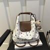Bolso de Hombro Estilo Coreano Casual Gran Capacidad Bolso de Axila de Estilista 2024 Nuevo Mochila Colorida de Puntos Ondulados Slack