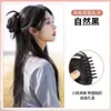 Peruca Cabeça de Bola de Pena de Frango com Dentes Baixos para Mulheres Cabelo Artificial Presilha Flor Botão Fofa Sensação de Alto Padrão Disco de Cabelo Shushin Bolsa para Peruca