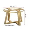 Novo Modelo de Mesa de Vidro com Pés Redondos, Estrutura de Ferro Mármore, Pés de Mesa Elevados, Mesa de Centro Redonda Pequena, Mesa de Jantar