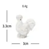 Micro Paisaje Granja Creativa Simulación Gallo Grande y Gallina Figuras Lindas Accesorios de Decoración DIY Mini Adornos de Escritorio