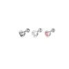 Brincos de zircônia amor brincos de unha de osso de ouvido feminino brincos de unha de ouvido doce legal nicho design simples brincos de rosca para orelha nova moda