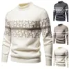 Venta caliente transfronteriza directo de fábrica moda cuello redondo suéter holgado suéter base suéter para hombre
