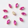 Broca Garra Olho de Boi Quatro Furos Duas Orelhas 6X12 Broca Colorida para Vidro Costura à Mão Acessórios para Arte de Unhas com Strass para Roupas e Joias DIY