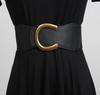 Cinturón Ancho Decoración Elástica para Mujer Combinación con Abrigo, Cintura, Vestido, Suéter, Ajustado a la Cintura, Negro, Sello de Cintura, Ropa Exterior