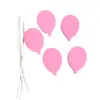 Esponja de Alambre Estrella Globo Topper para Pastel Estrella de Cinco Puntas Espuma Horneado Cumpleaños Topper Set de 5 Globos