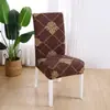 Funda de Silla Universal de una Pieza Simple Personalizada Funda de Taburete Tela Elástica Funda de Silla de Comedor Funda de Respaldo de Silla de Hotel