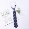 [Unissex] Camisa Azul com Gravata Masculina Feminina Vestido Casual Pessoas Preguiçosas Estilo Livre Universitário Gravata Borboleta