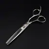 Modelo Asequible 6.0 pulgadas Shenxingzhe Ladrillo Azul Tijeras de Peluquería Tijeras para Cortar el Cabello Tijeras Planas Tijeras Entresacar 6H D