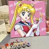 Pintura acrílica dibujos animados infantiles hecho a mano diy pintura al óleo digital pintura al óleo al por mayor verano graffiti decoración para colorear pintura para colgar