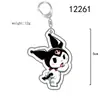 Chaveiro Acrílico Sanrio Cinnamoroll Kuromi Pingente de Mochila Fofo Pequeno Presente