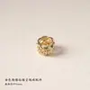 Prata com banho de cobre 18k cor prata espessa preservadora de cor zircônia microfixada espaçador oco de furo grande conta para pulseira DIY acessórios de joalheria cristal