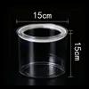 Bandeja acrílica transparente cuadrada para cubo de agua, cubeta recolectora de agua, tanque de agua, caja de almacenamiento, recipiente de cultivo, botella de agua con tapa, tapa sellada