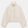Roupas femininas europeias e americanas transfronteiriças, populares no AliExpress, jaqueta bomber macia da moda estilo francês