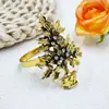 Anillos de servilleta navideños de moda transfronterizos de comercio exterior europeos y americanos, anillos de servilleta de árbol de Navidad con pedrería, fabricante de clips para servilletas de árbol de Navidad